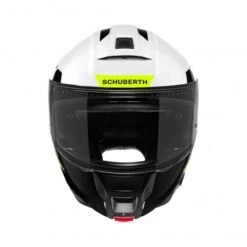 Schuberth C5 Eclipse Motorhelm -Motorfiets Winkel c5 eclipse wit geel detail 2 db7c