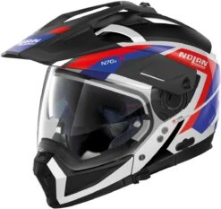 Nolan N70-2 X Grandes Alpes Motorhelm -Motorfiets Winkel n70 2 x grandes alpes n com m.white 26 69db