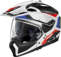 Nolan N70-2 X Torpedo Motorhelm -Motorfiets Winkel nolan n70 2 x torpedo wit blauw rood 314e