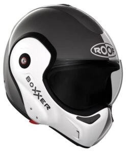 Roof BoXXer Face Motorhelm -Motorfiets Winkel roof boxxer face grijs wit 1 620a