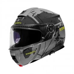 Schuberth C5 Globe Motorhelm -Motorfiets Winkel schuberth c5 globe grijs fluo 45f3