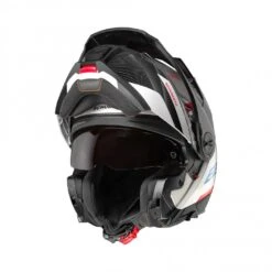 Schuberth E2 Defender Motorhelm -Motorfiets Winkel schuberth e2 defender wit rood blauw 1 11c7