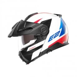 Schuberth E2 Defender Motorhelm -Motorfiets Winkel schuberth e2 defender wit rood blauw 2 d6f8