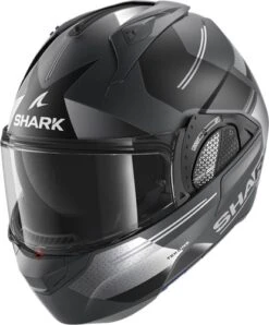 Shark Evo GT Tekline Motorhelm -Motorfiets Winkel shark evo gt tekline zwart grijs 4a16